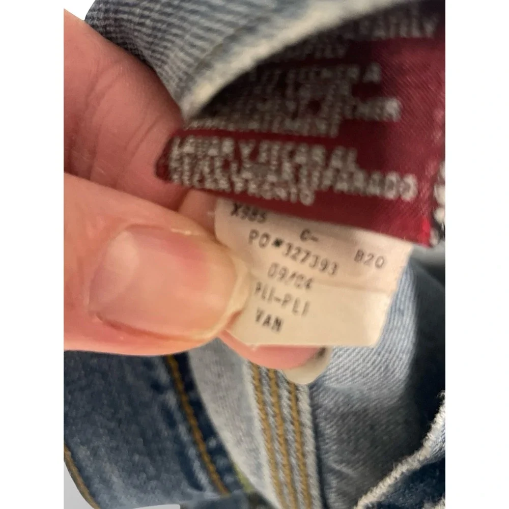 Vintage Y2K Tommy Hilfiger Red Label Carpenter‎ Jeans Mens 32x30 Wide Leg Denim